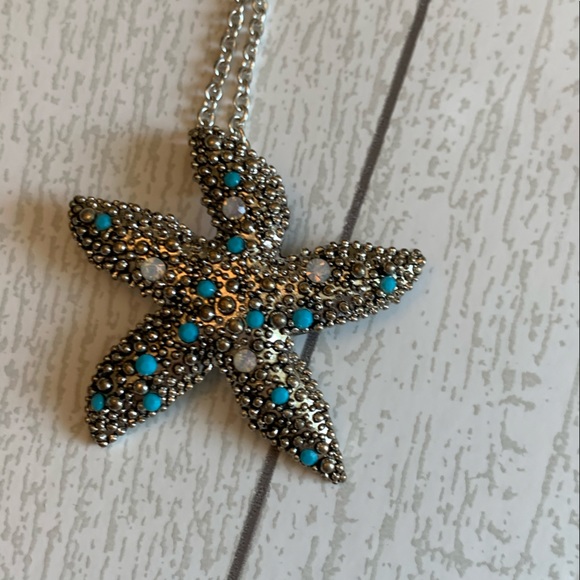 Long Starfish Necklace - Picture 2 of 5